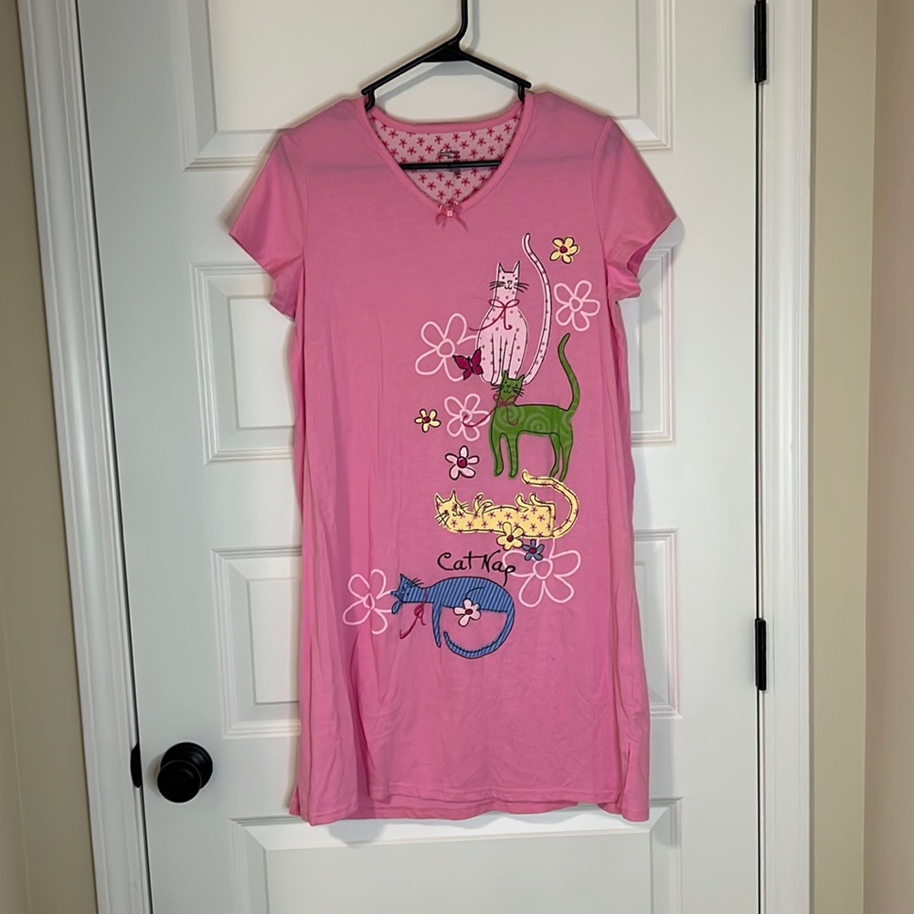 Pink Cat Nap Sleep Dress